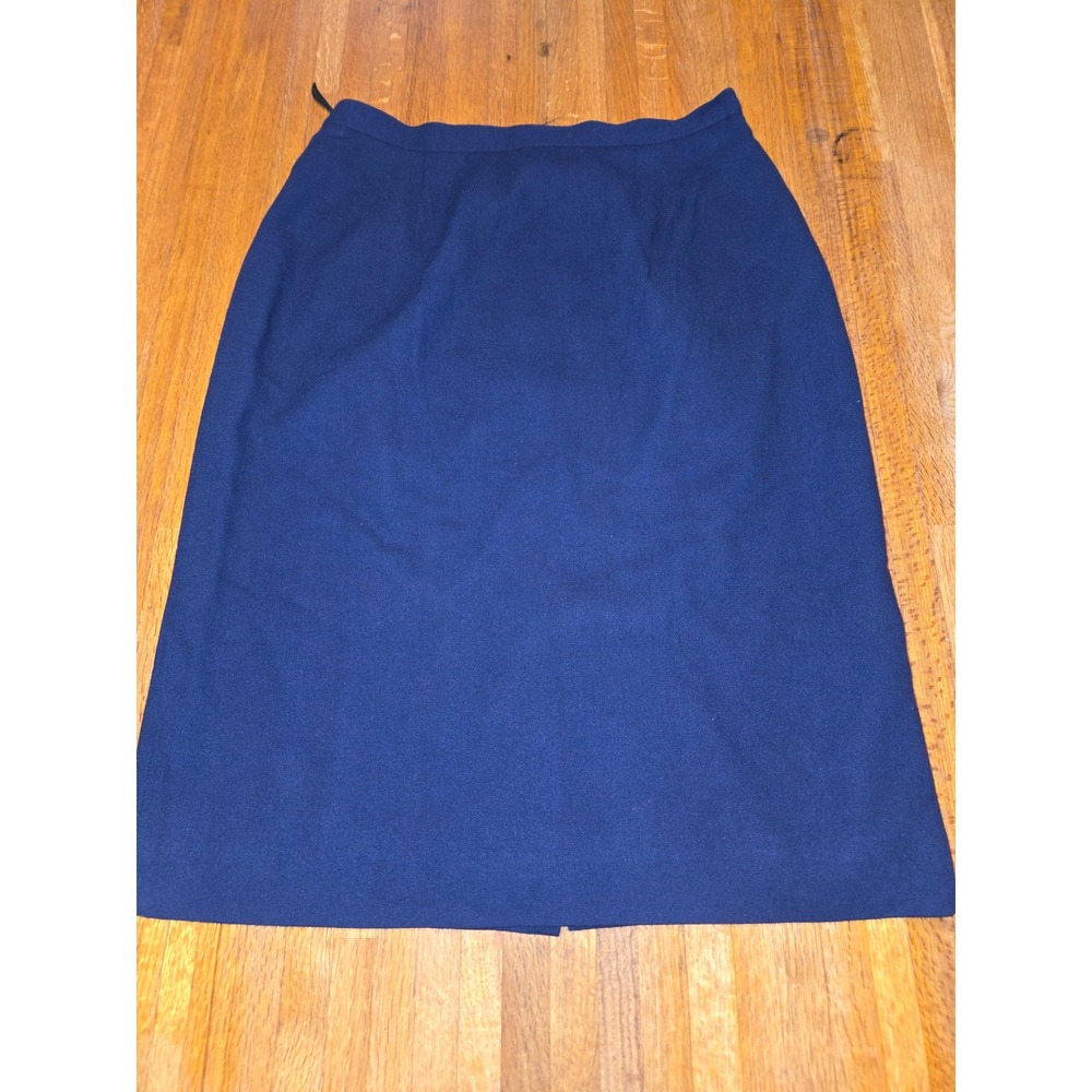 JH Collectibles Women 12 Navy‎ Blue Straight Pencil Career Office Business Skirt